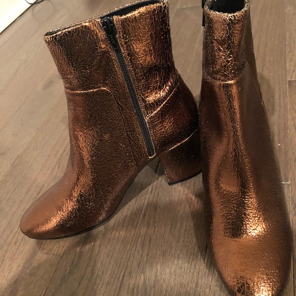 ‼️SOLD ‼️Steve Madden leather bronze bootie NIB - Picture 5 of 6